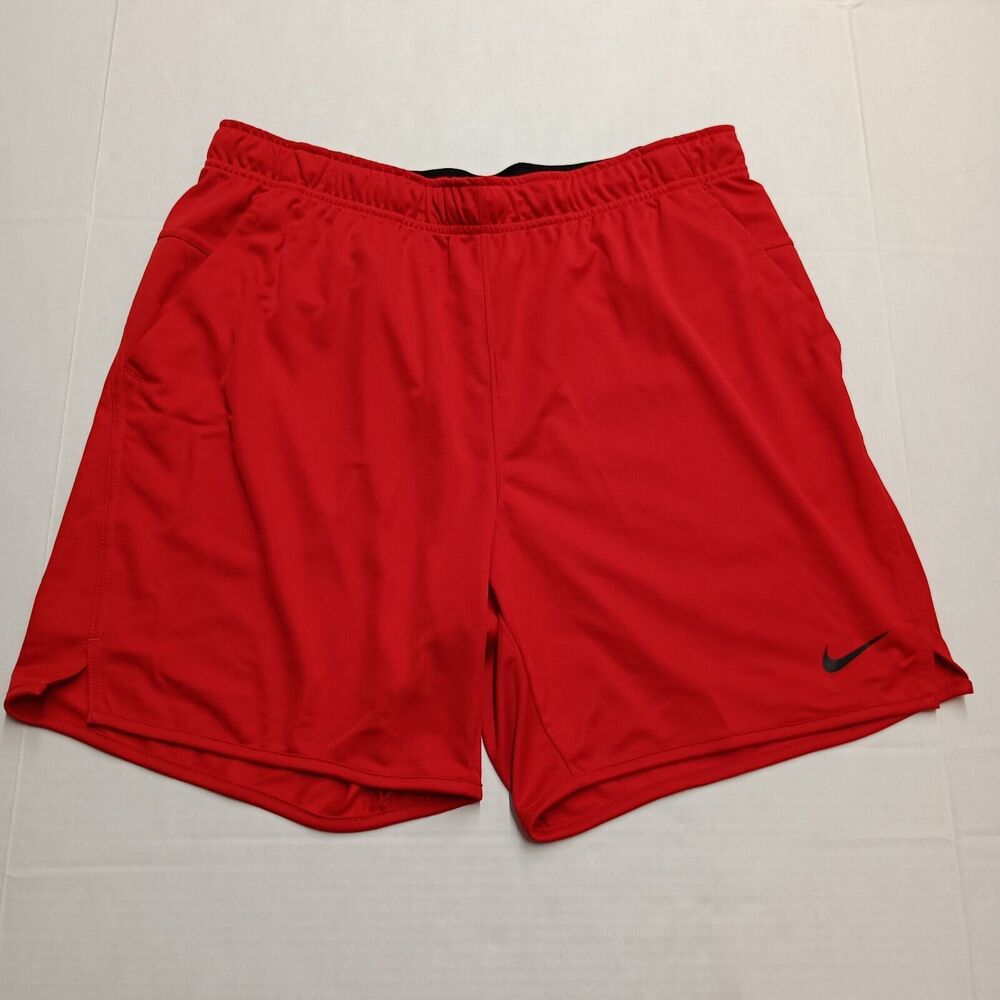 Nike Dri-Fit Totality 7-in Unlined Knit Fitness Shorts‎ Men's L Large Red